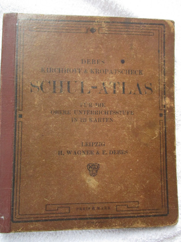 Schul atlas von 1919 - schul-atlas, debes