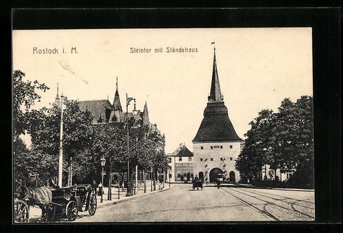 Ansichtskarte rostock m - ansichtskarte,