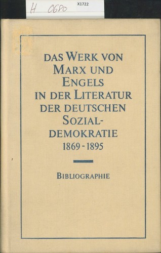 Das werk von marx - von,