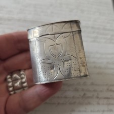 ANTIKE BOX AUS MASSIVEM HOLLÄNDISCHEM SILBER ANTIK MASSIV SILBER PILLENDOSE