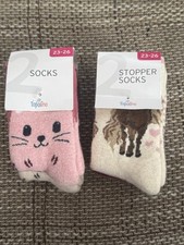 Socken Fliesenflitzer Stoppersocken für Kids,Gr.23/26 Topolino 2Setz zu je 2Paar