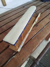 Antikes kleines Bügelbrett, Armbügler L/B/H ca. 51/9/16,5 cm