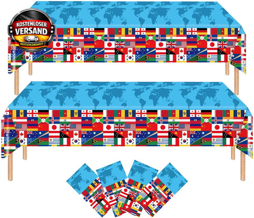 Weltflaggen tischdecken - weltflaggen,