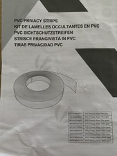 VOUNOT Sichtschutzstreifen Für Doppelstabmatten 150M X 4.7Cm, PVC Sichtschutz