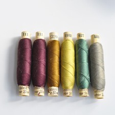 Vintage Original AMANN Dominator Nähgarn mercerisierte Baumwolle Konvolut/ 6 St