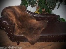 ECHTES SCHAFFELL LAMMFELL ÖKO FELL NATURFELL BRAUN  NEU - Größe zur Auswahl