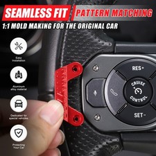 Rote Legierung Lenkrad Taste