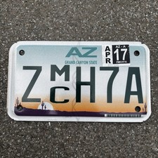 Original US Motorrad Kennzeichen Nummernschild USA ?? Arizona Grand Canyon 