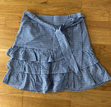 EDC by Esprit Rock Gr. 32 blau-weiß kariert mit Volants