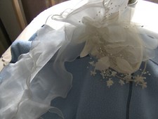 Fascinator Hochzeit weiß