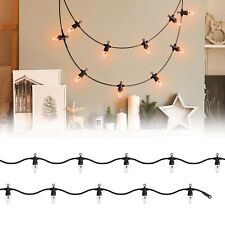 Lichterkette 10 Glühbirnen Flammen Effekt Deko Weihnachtsbeleuchtung Außen 360cm