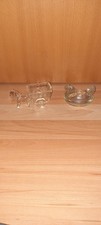 2× Glasfiguren Tiere, Kleine