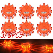 3/6 Stück LED Warnblinkleuchte Warnleuchte Pannenleuchte Unfalllicht rotierend