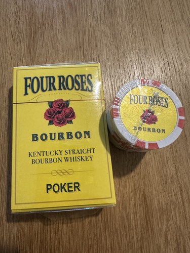 Poker set four - poker, roses
