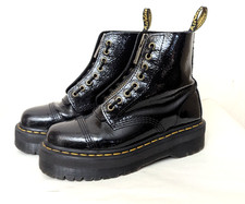 DR. MARTENS BOOTS 39 SINCLAIR DISTRESSED LACK PLATEAU STIEFEL DOC SCHUHE S2503