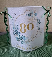Tischdekoration zum 80