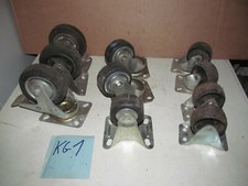 Konvolut Bockrollen Lenkrollen Eisen Rollen Räder gebraucht Höhe ca.8 bis 12 cm