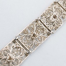 Silber Glieder Armband 19 cm