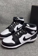 Nike Jordan Air 1 Mid TD American Football Schuhe Panda SZ 43/44  FJ6805-100 Neu