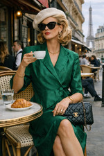 Vintage Seidenkostüm