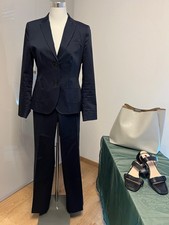 More & More Hosenanzug mit zwei Hosen weit und 7/8 dunkelblau Gr. 38