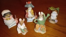 Beatrix Potter Figurines x5