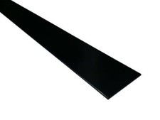 Kunststoffplatte ABS 1mm Schwarz 1000 x 100 mm (100 x 10 cm)