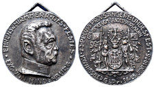 Medaille Ostpreussen 23. Preußisches Sängerbundesfest Königsberg 1926 Hindenburg