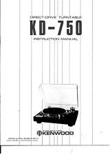 Bedienungsanleitung-Operating Instructions für Kenwood KD-750 