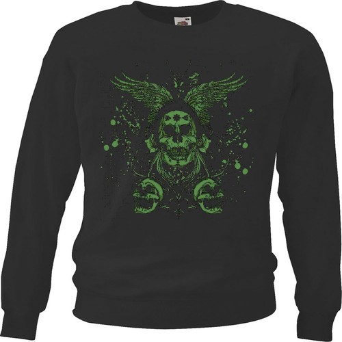 Sweatshirt vintage skull - sweatshirt,