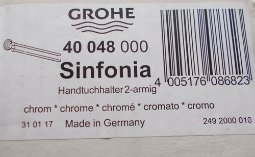 Grohe sinfonia handtuchhalter - grohe,