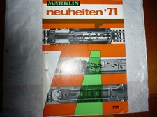 Märklin Neuheiten Katalog von 1971 gelocht  sehr gut -Sonderpreis-