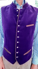 Trachtenweste Herren, Weste, Gr. 46, lila, Oktoberfest, Hammerschmid, gebraucht