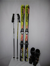 FISCHER " RC4 RACE " SKI JUNIOR ALLROUND CARVER 140 CM + SKISCHUHE GR: 40 IM SET