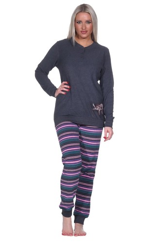 Damen frottee pyjama - frottee,