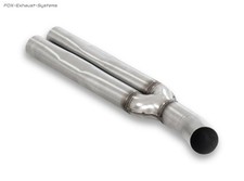  Edelstahl Ø76mm Verbindungsrohr auf originale Kats 2x Ø55mm Audi S4 B5