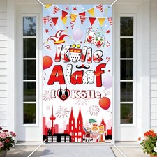 Kölner Karneval Banner Rot