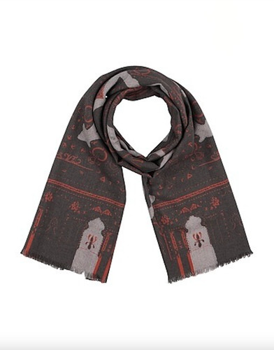 Etro schal tuch braun grau - etro,