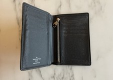 Louis Vuitton Herren Geldbörse Portemonnaie schwarz Taiga Leder Dokumentenmappe