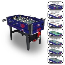 CARROMCO MULTIGAME IMPERIAL-XT 7in1 Teleskopstangen Billard Kicker Hockey Tennis