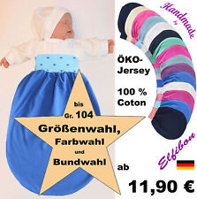 ELFIBON ÖKO Jersey Pucksack Sommer Schlafsack Baumwoll Fußsack Baby Swaddle 