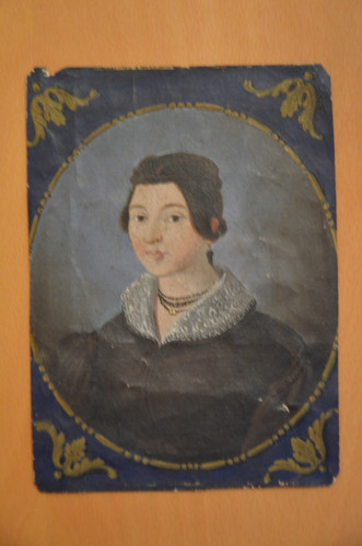 Altes gemälde portrait einer - gemälde,