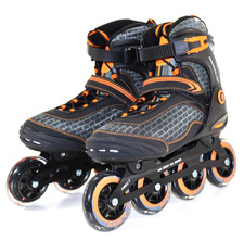 Inline Skates 90 mm Alu Chassis Softboot Damen Herren Größe 45 B-Ware