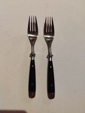 WMF "Alte Post" Gabeln - Cromargan, Holzgriff - guter Zustand