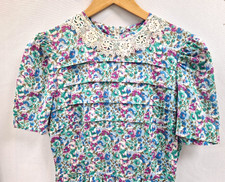 Vintage 40er Jahre Kleid - Liberty Style Stoff - 10