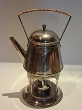 Art Déco Teekanne mit Rechaud