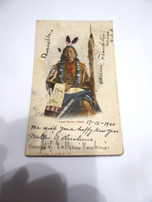 Franklin,Haida,via England,Indianer,Last Horse,Nummernstempel,alte Ansichtskarte