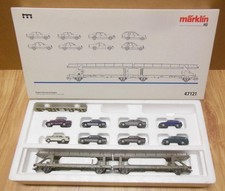Märklin H0 47121 Doppel-Autotransportwagen güterwagen set (**seltenes Objekt**)