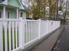 Kunststoffzaun Weiß