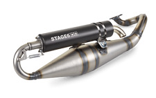 Auspuff Stage6 Pro Replica MK2 Schwarz Minarelli liegend / China 2-Takt